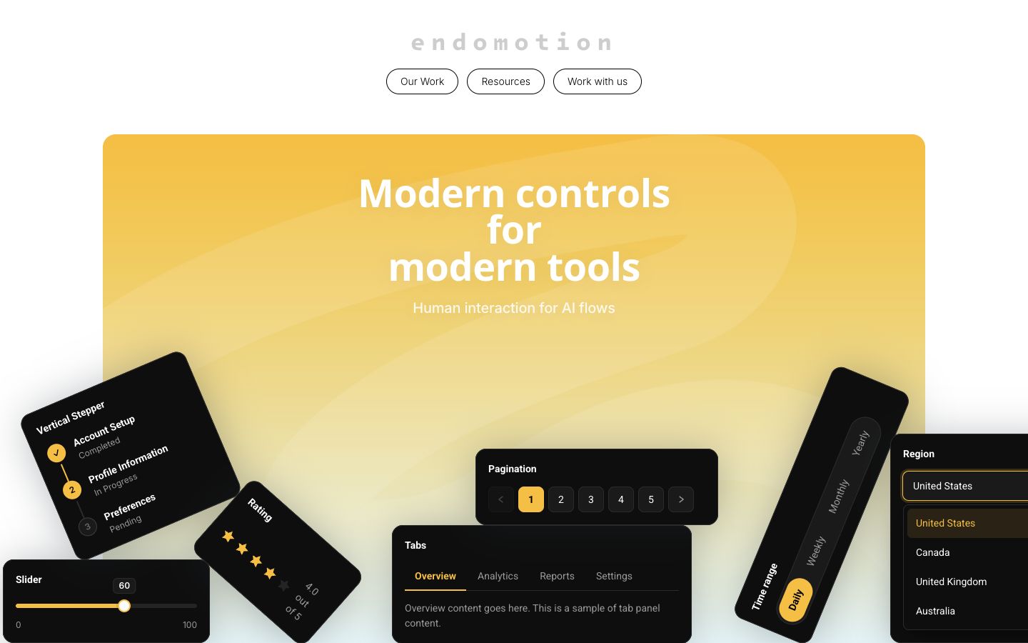 Endomotion homepage hero