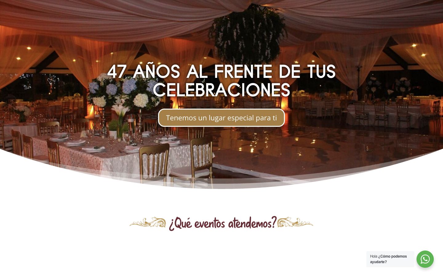 Hacienda de Los Miranda homepage hero